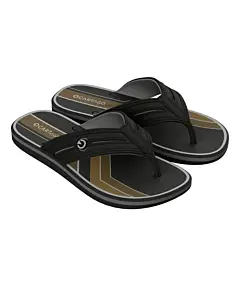Chinelo Masc. Cartago Palermo III 12606 - PTO/PTO/AMARELO 37/44