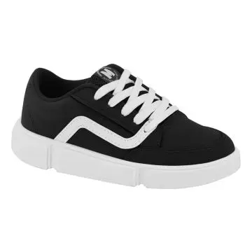 Tênis Molekinho  Inf. Casul 2838.12927/36 - PTO/BCO
