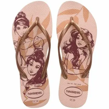 Chinelo Fem. Havaianas Slim Disney 4141203– ROSA/BALLET – 34/40