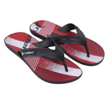 Chinelo Masc. Rider Strike Graphics 11074 - PRETO/VERMELHO/BRANCO 37/44