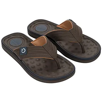 Chinelo Masculino Cartago Alabama 11859 (12 Pares X R$34,90) - 37/43 - MARROM/BEGE/CINZA