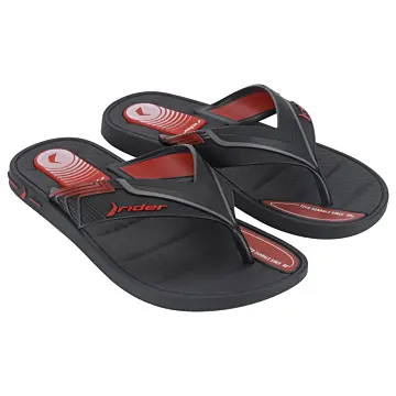  Chinelo Masc. Rider Sprint 12015 - PRETO/PRETO/VERMELHO 37/44