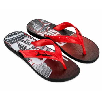 Chinelo Masc. Rider Street City 12107 - PRETO/VERMELHO/BRANCO 37/44