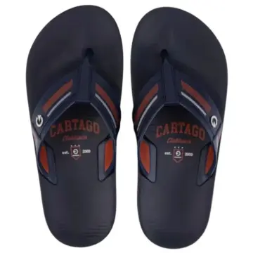 Chinelo Masc. Cartago Siena II 12163 - AZUL/TELHA 37/44
