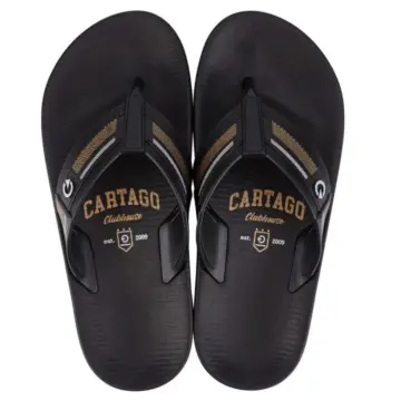 Chinelo Masc. Cartago Siena II 12163 - PRETO/DOURADO 37/44