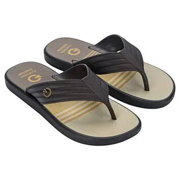 Chinelo Cartago Montreal Ref. 11729 (12 Pares X R$30,90)  37/44 - MARROM/MARROM/AMARELO 1