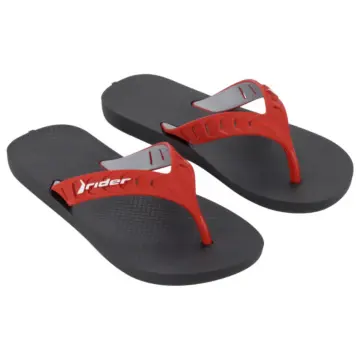 Chinelo Inf. Rider Street Duo 12431- PRETO/VERMELHO/CINZA 28/36