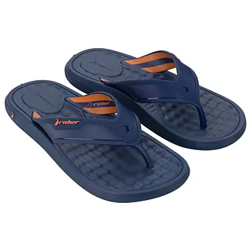 Chinelo Masc. Rider 12437 Dedo Step - AZUL/AZUL/LARANJA 37/44
