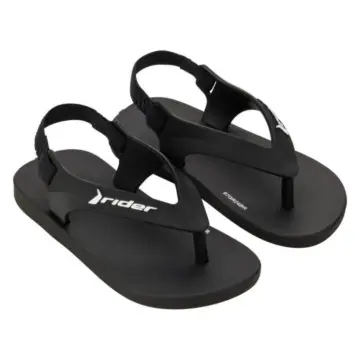 Chinelo Baby Rider Feel 12439 - PRETO/PRETO/BRANCO 17/25