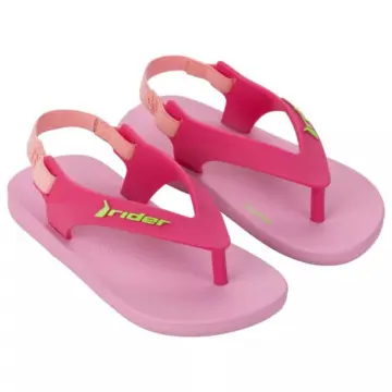 Chinelo Baby Rider Feel 12439 - ROSA/ROSA/VERDE 17/25