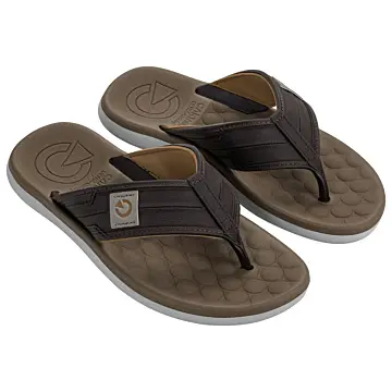 Chinelo Masc. Cartago Sintra 12482 - CINZA/MARROM 37/44