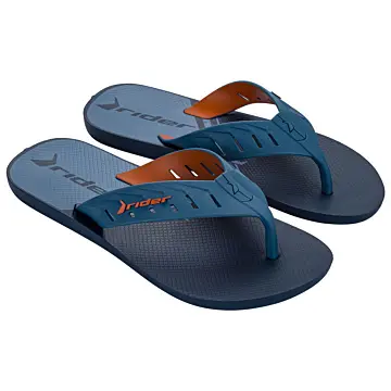 Chinelo Masc. Rider Street Duo12505 - AZUL/LARANJA 37/44