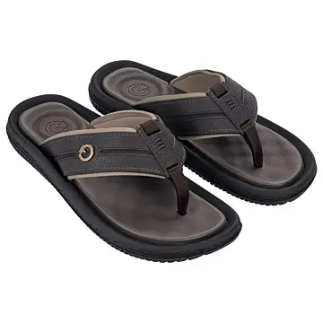Chinelo Masc. Cartago Fiji 12525 - MARROM/ESCURO/BEGE 37/44