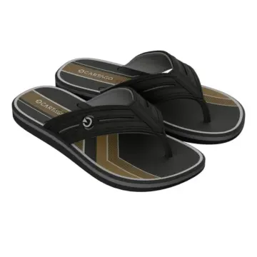 Chinelo Masc. Cartago Palermo III 12606 - PTO/PTO/AMARELO 37/44