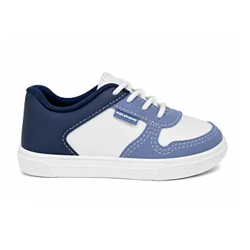 Tenis BB. Casul Molekinho 2133.176 19/26-BCO/MAR/DENIN