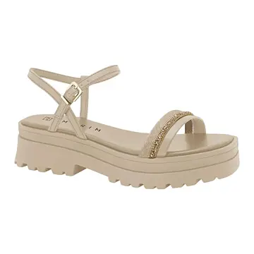Sandália Feminina Ramarim 2444203 ( 12  Pares X R$ 69,90 ) 34/39-ALMOND 1