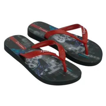 Chinelo Inf. Ipanema Temas 25479 - PRETO/ VERMELHO 23/34