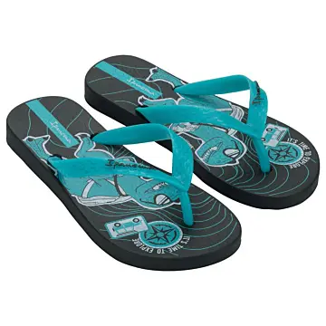 Chinelo Inf. Ipanema Fantasia 27012 (12 Pares X R$12,50) - Preto/Azul Médio/Branco 2