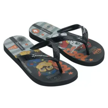Chinelo Inf. Ipanema Patrulha Canina 27433 - PRETO/PRETO/LARANJA 23/32