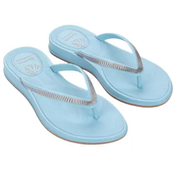Chinelo Fem. Ipanema Shine 27570 - AZUL CLARO/MARROM 33/40 1