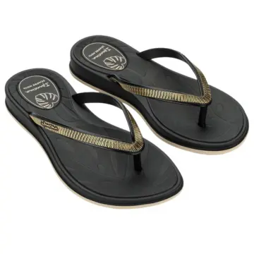 Chinelo Fem. Ipanema Shine 27570 - PRETO/BEGE 33/40 1
