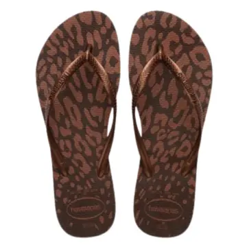 Chinelo Fem. Havaianas Slim Animals 4103352 - CAFE/ACOBREADO 33/40