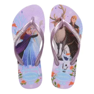 Chinelo Fem. Havaianas Kids Slim Princess 4123328 - ROXO/ROXO 27/36