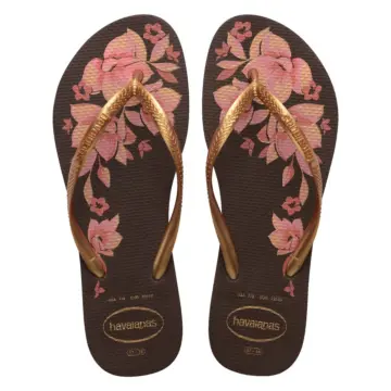 Chinelo Fem. Havaianas Slim Organic 4132823 - CAFE 33/40