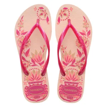 Chinelo Fem. Havaianas Slim Organic 4132823 - ROSA BALLET/ROSA 33/40