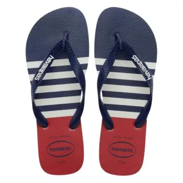 Chin. Masc. Havaianas Top Nautical 4137126 ( 12 Pares X R$34,90 ) 37/45- MARINHO/VERMELHO 2