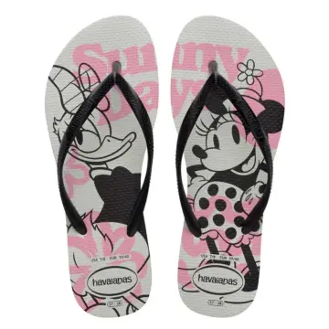 Chinelo Fem. Havaianas Slim Disney 4141203 ( 12 Pares X R$32,50 ) – BRANCO/PRETO – 34/40 1