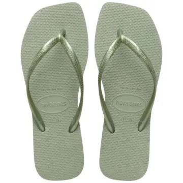 Chinelo Fem. Havaianas Slim Square 4148301 ( 12 X R$ 26,90 ) - SMOKE GREEN  33/40 1