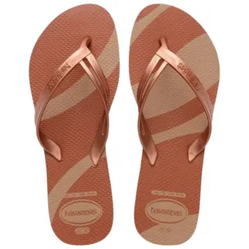 Chinelo Fem. Havaianas Elegance 4148804 ( 12 X R$ 19,50 ) - ROSE GOLD 33/40 1