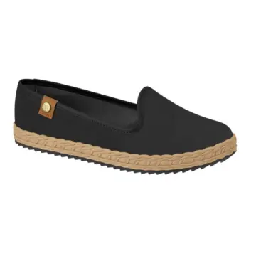 Sapatilha Fem. Moleca Nobuck 5696.304.29  - PRETO 34/39