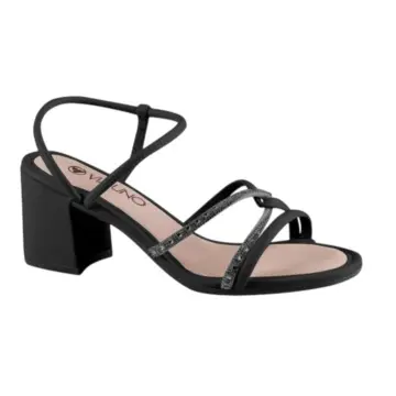 Sandália Fem. Via Uno 858005 ( 12 Pares X R$80,90 ) PRETO/GRAFITE – 34/39 1