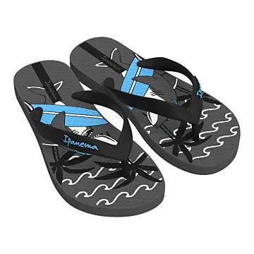 Chinelo Inf. Ipanema Fantasia 27012 (12 Pares X R$12,50) - 23/32 - Cinza/Preto/Azul - 2 3