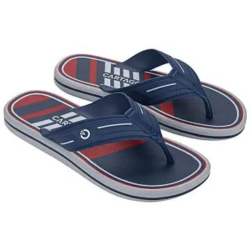 Chinelo Masc. Cartago Palermo II 12572 - CINZA/AZUL/VERMELHO 37/44