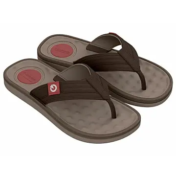 Chinelo Masculino Cartago Alabama 11859 (12 Pares X R$34,90) - 37/43 - MARROM/MARROM/BORDO 1