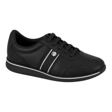 Tenis Fem. Modare 7358.233  34/39-PRETO/PRATA
