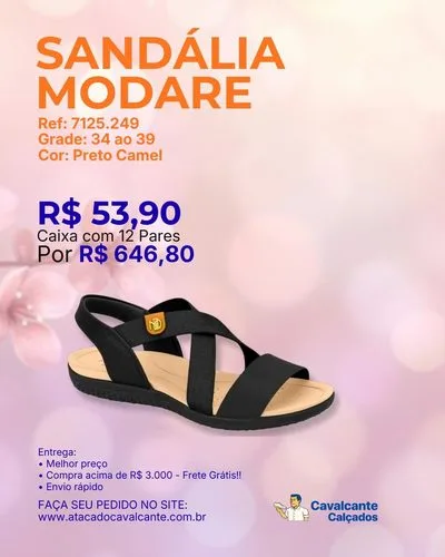 Post Instagram Sandália Modare
